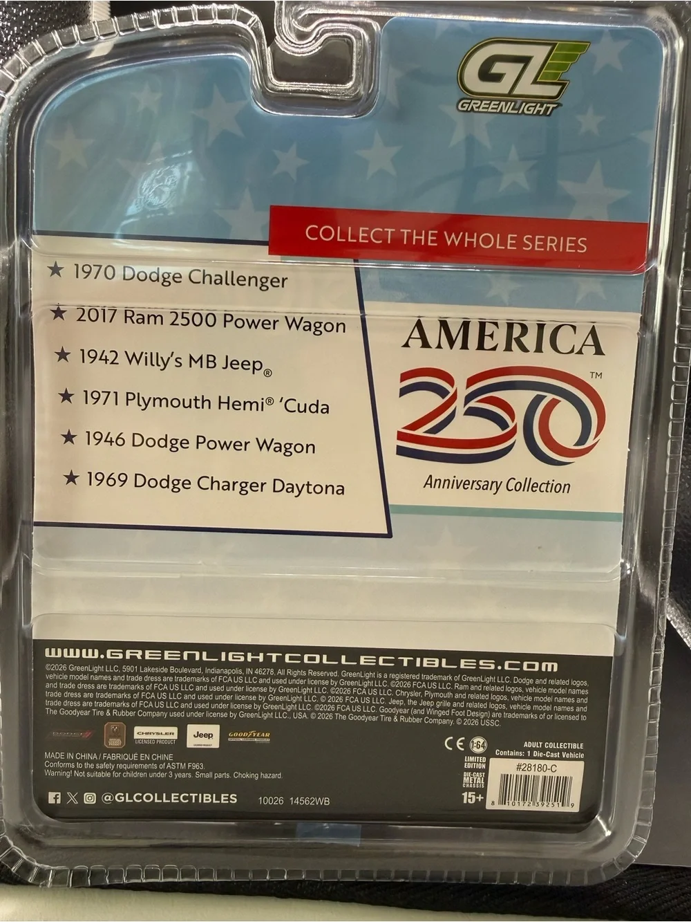 America 250 1946 Dodge Power Wagon - Blue/Red/White